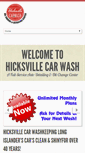 Mobile Screenshot of hicksvillecarwash.com